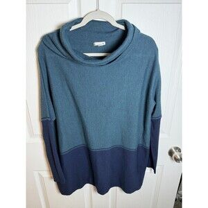 Smartwool Sweater Womens Small Oversized Blue Green Edgewood Poncho Sweater